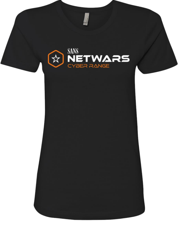 NetWars fitted black shirt
